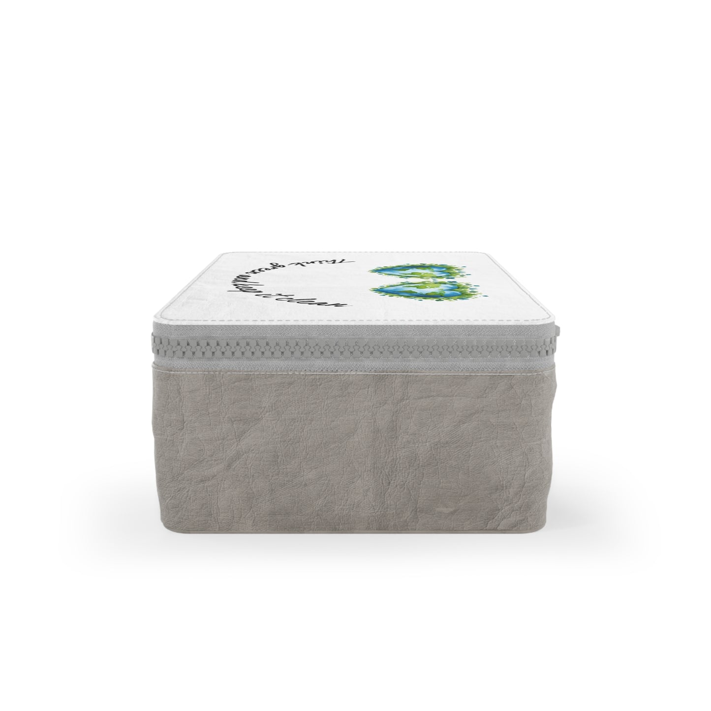 Zipper Closure Paper Lunch Bag with Carrying Strap | Earth-Friendly Lunch Tote