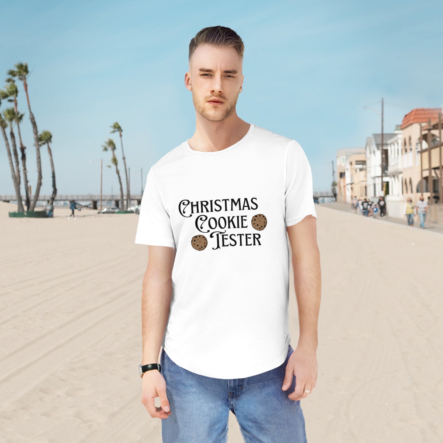 Christmas Cookie Tester Men's T-Shirt - Perfect Holiday Gift for Dad