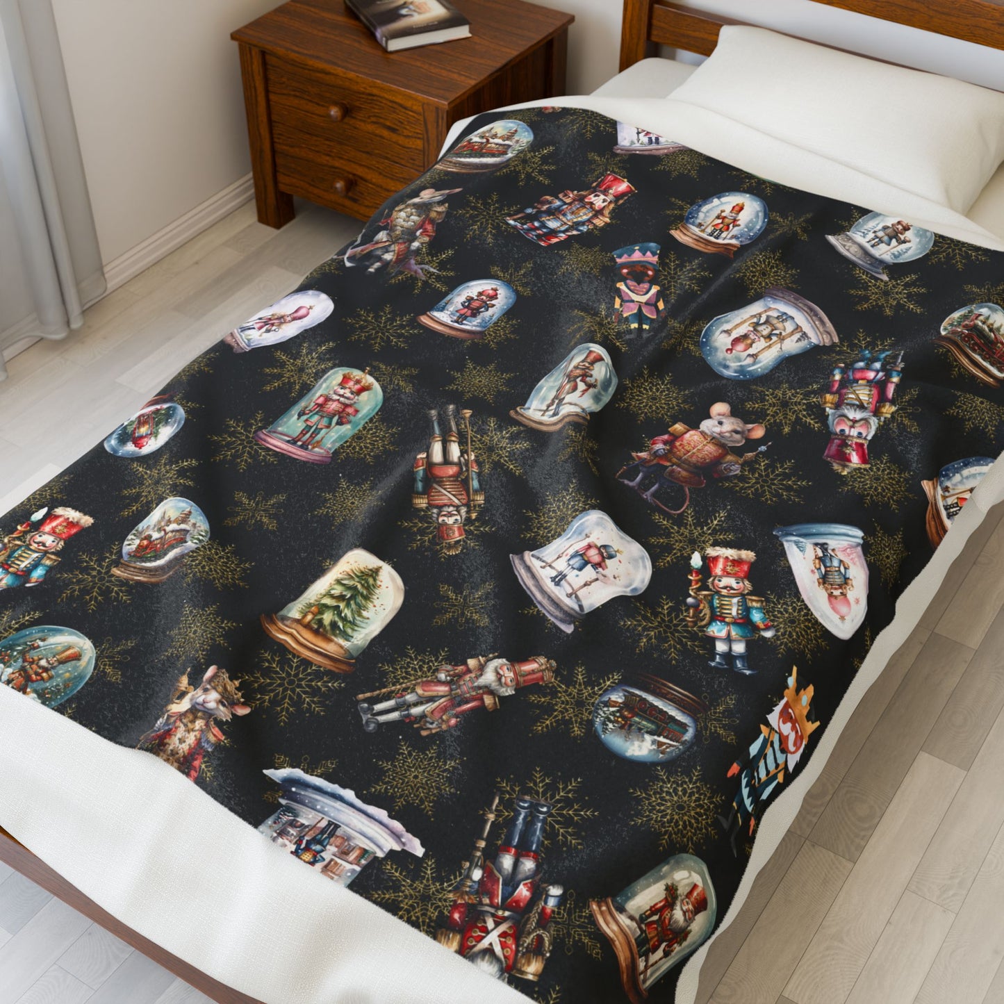 Premium Quality Boys Velveteen Snowglobe Blanket | Perfect Gift for Friends and Family | Choose from 3 Sizes
