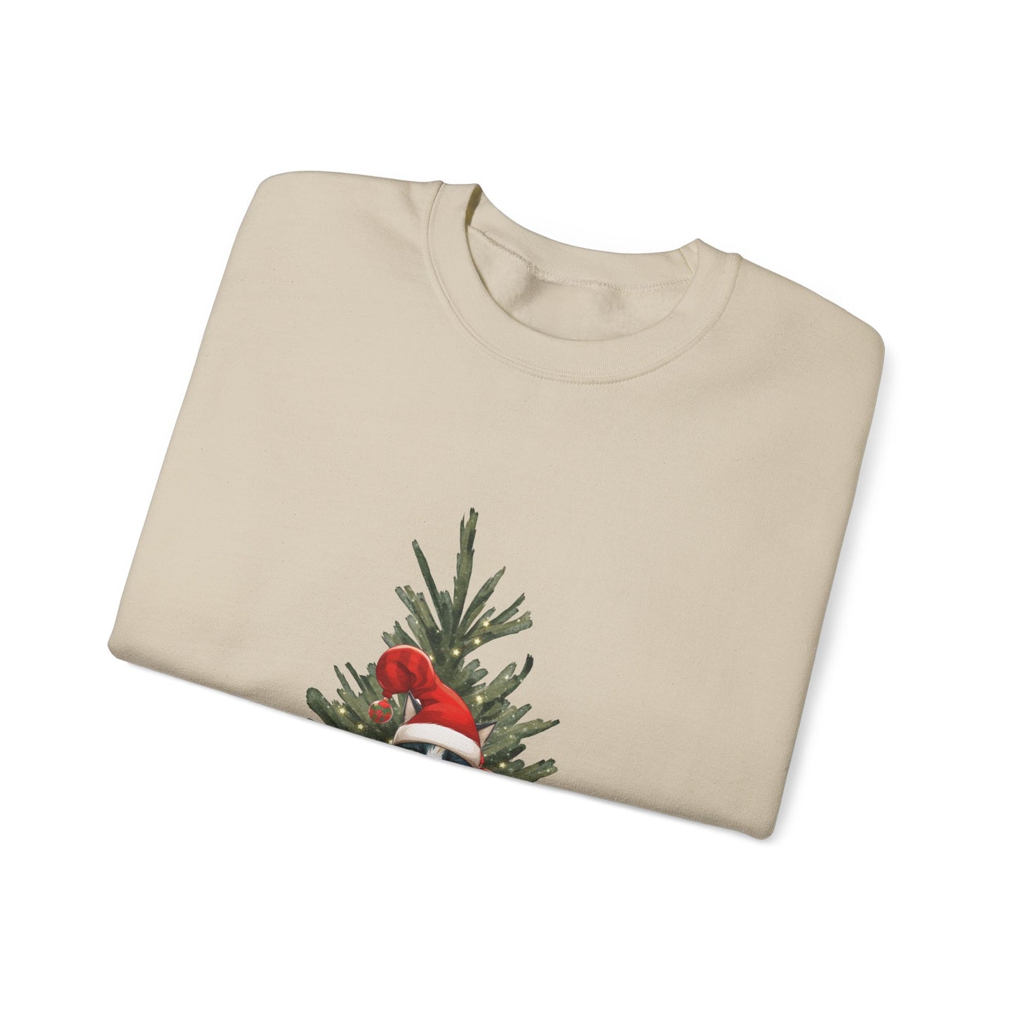 Spread the Laughter this Christmas with our Big Balls Christmas Cat Sweatshirt | Unisex Comfort and Style