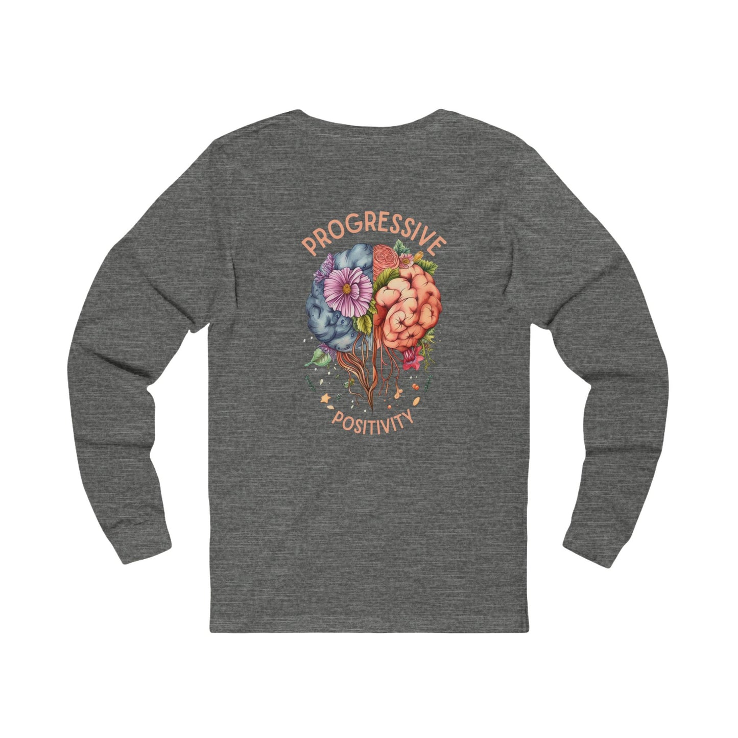 Mindful and Progressive Long Sleeve Tee for Positive Vibes | Unisex Jersey Shirt