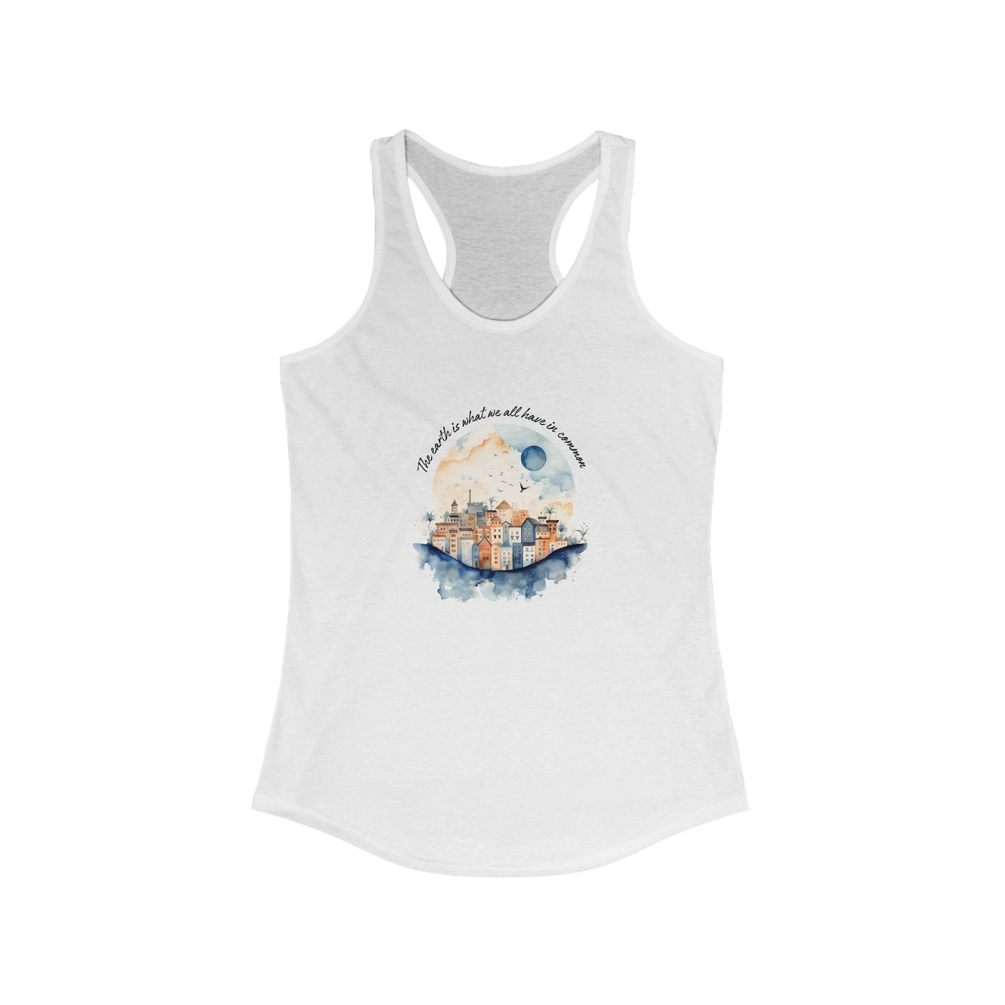 Eco-Friendly Women's Racerback Tank - Save the Earth and Celebrate Earth Day!