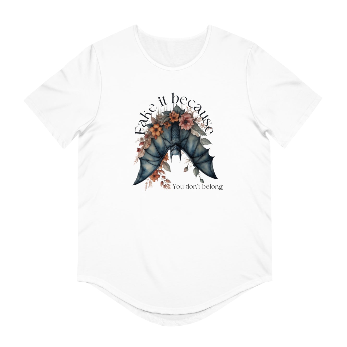 Gothic Floral Bat Men's Tee