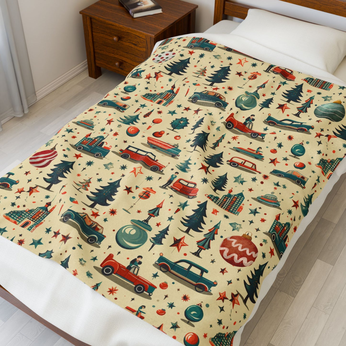 Luxuriously Soft Vintage Vehicle Plush Blanket - Perfect Gift for Friends and Family