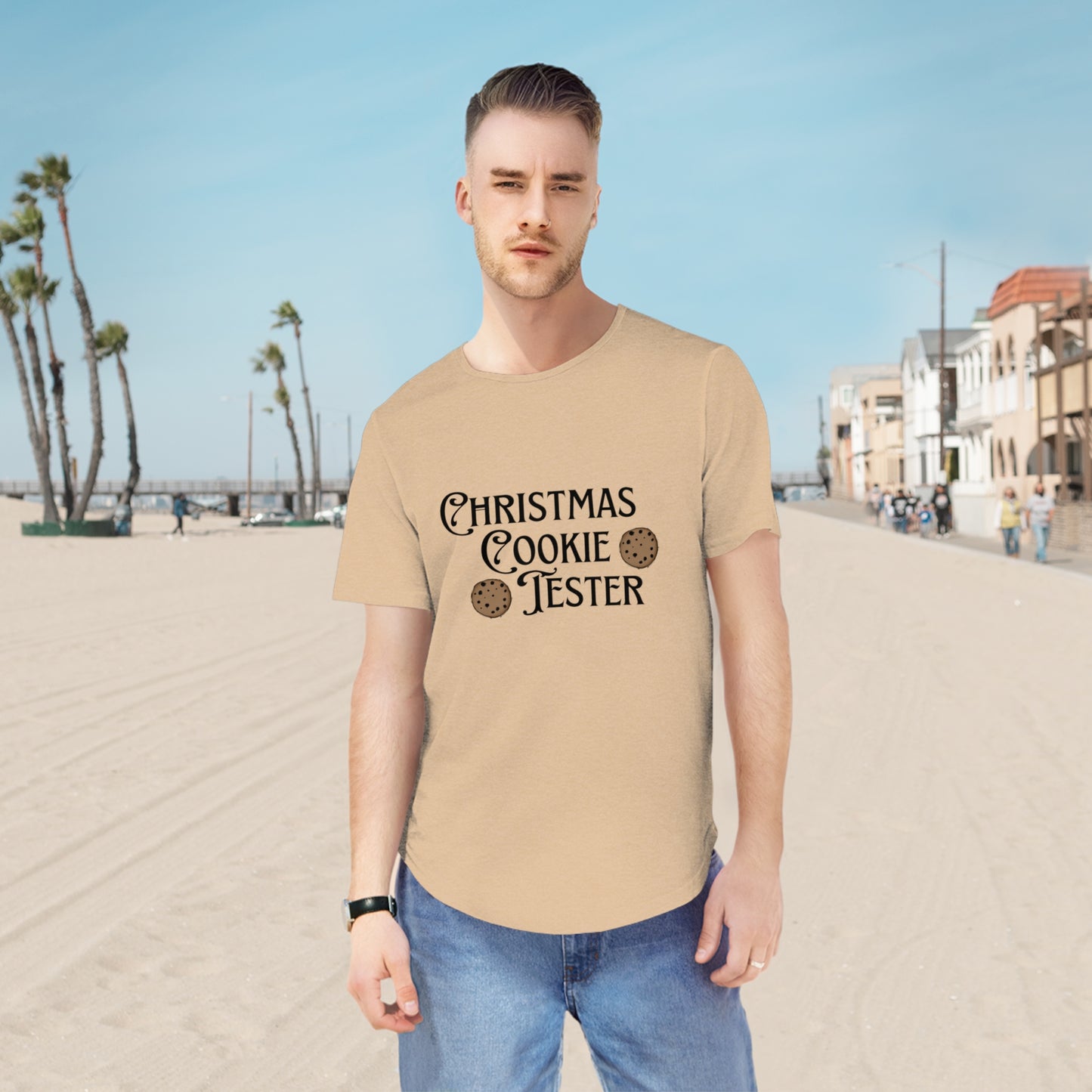 Christmas Cookie Tester Men's T-Shirt - Perfect Holiday Gift for Dad