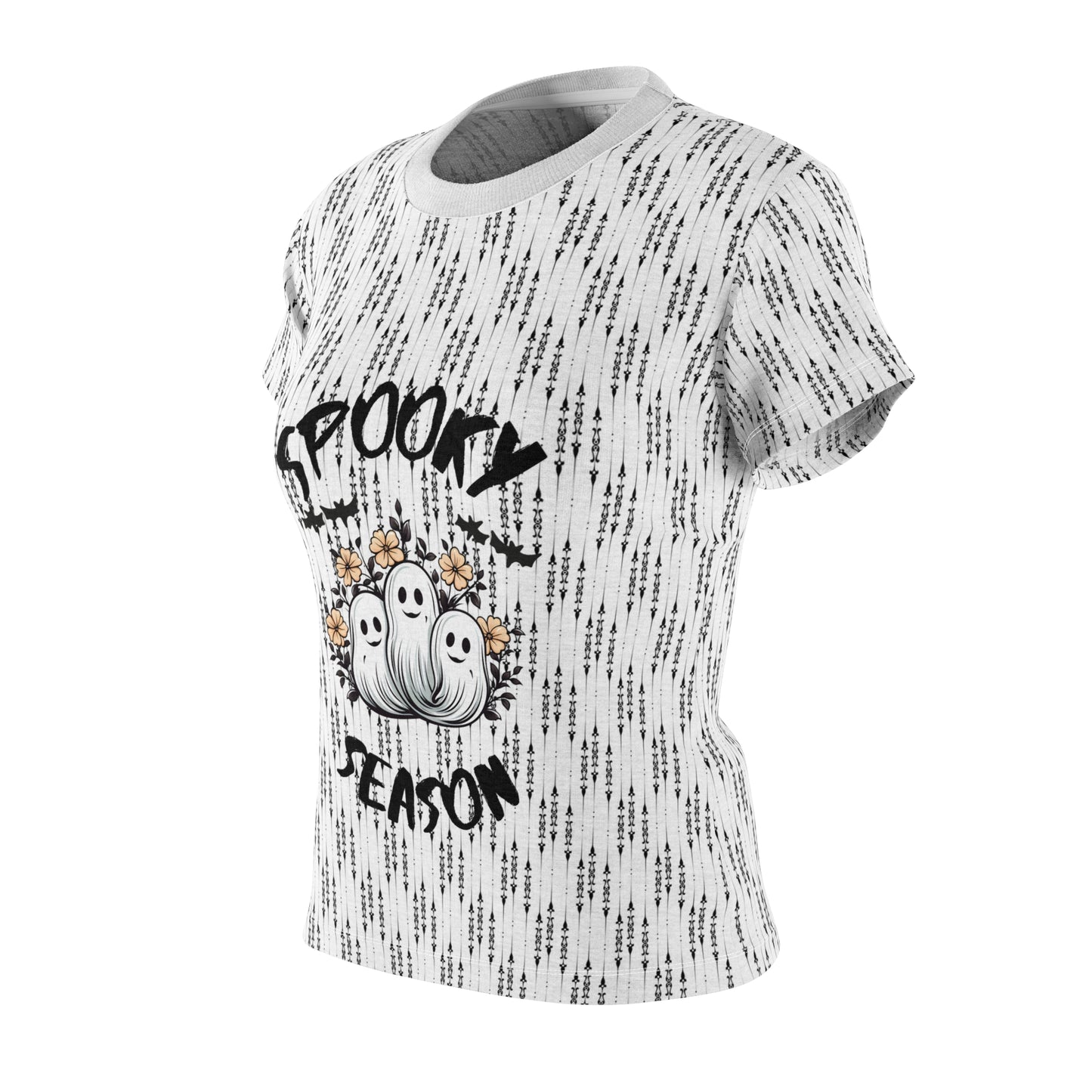 Take Halloween to the Next Level with our Spooky Season Women's Tee - High-Quality & Tagless