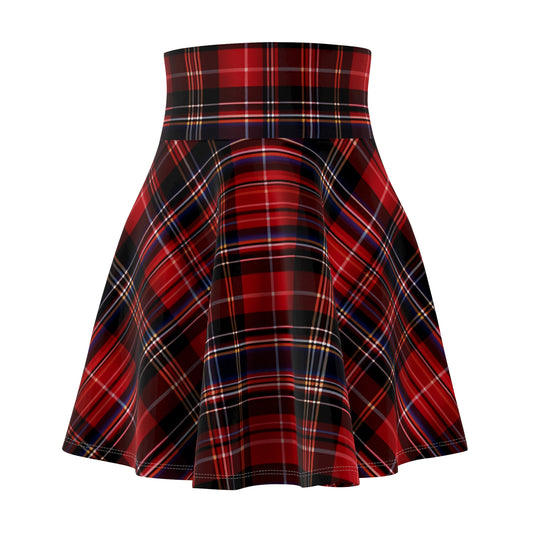Elegant Tartan Women's Skater Skirt - Handcrafted in the USA