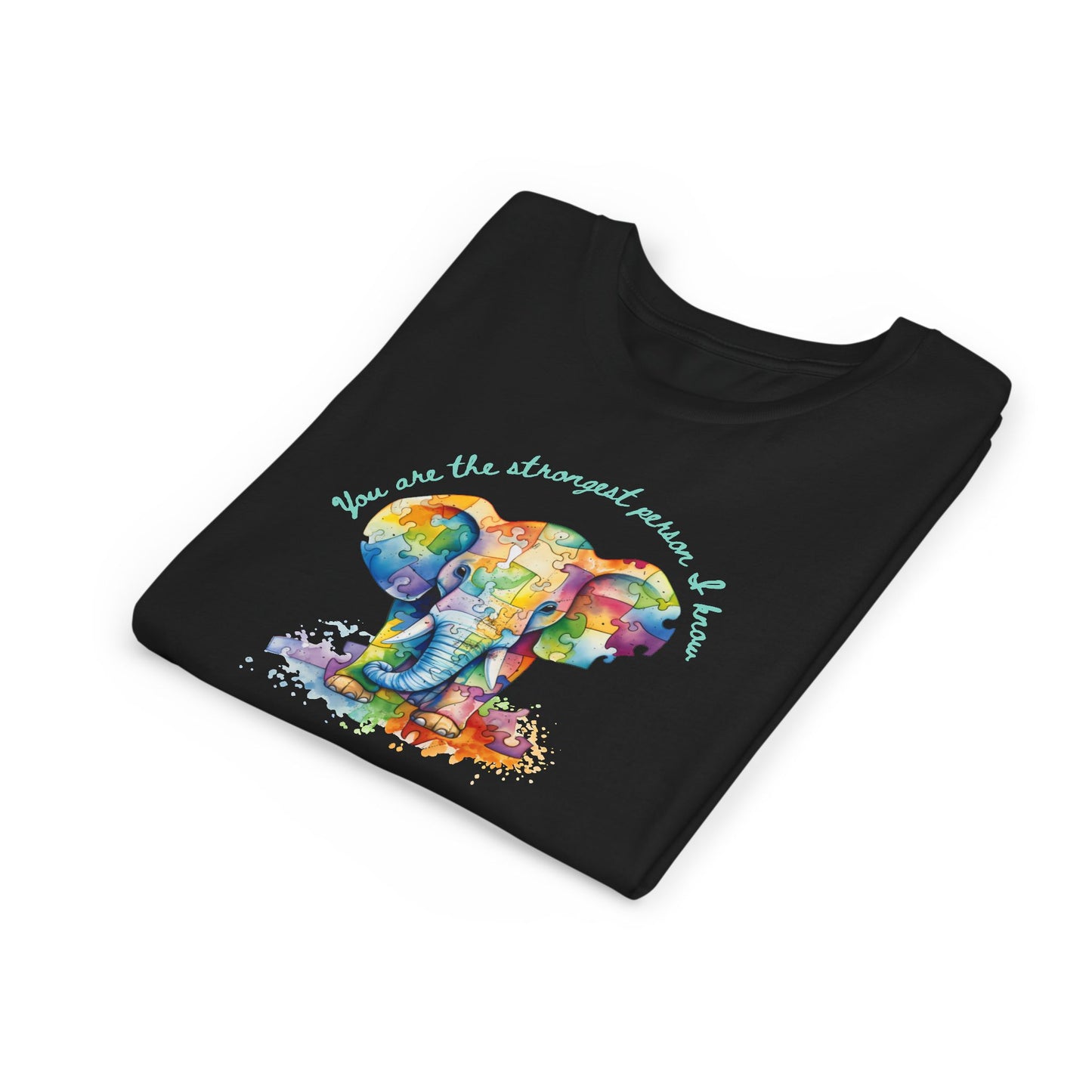 Empower Your Kids with Our Strong Elephant Youth Short Sleeve Tee!