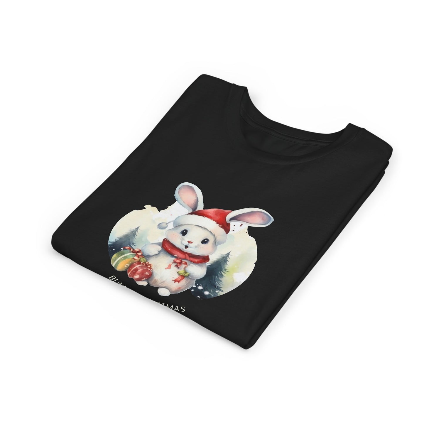 Festive Cheer: Christmas Bunny Youth Tee