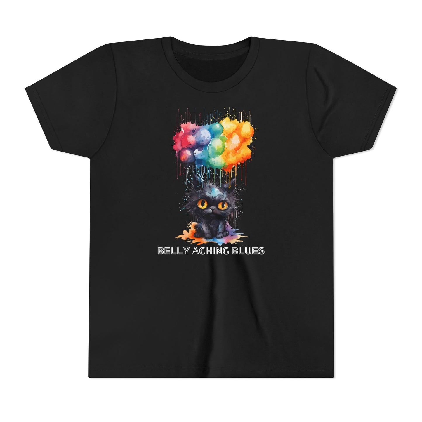 Cat Blues Youth Short Sleeve Tee: A Purr-fect Addition to Your Kid's Wardrobe!