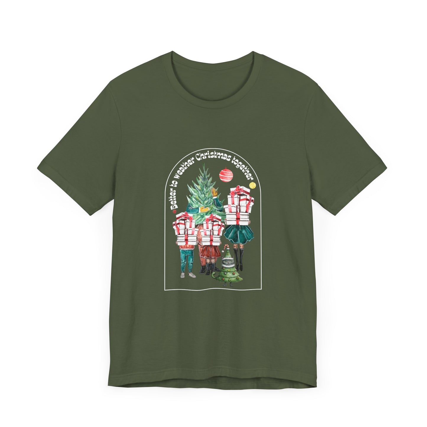 Holiday Gift Tee, Unisex Cotton Shirt, Family Christmas Outfit, Festive Apparel Option