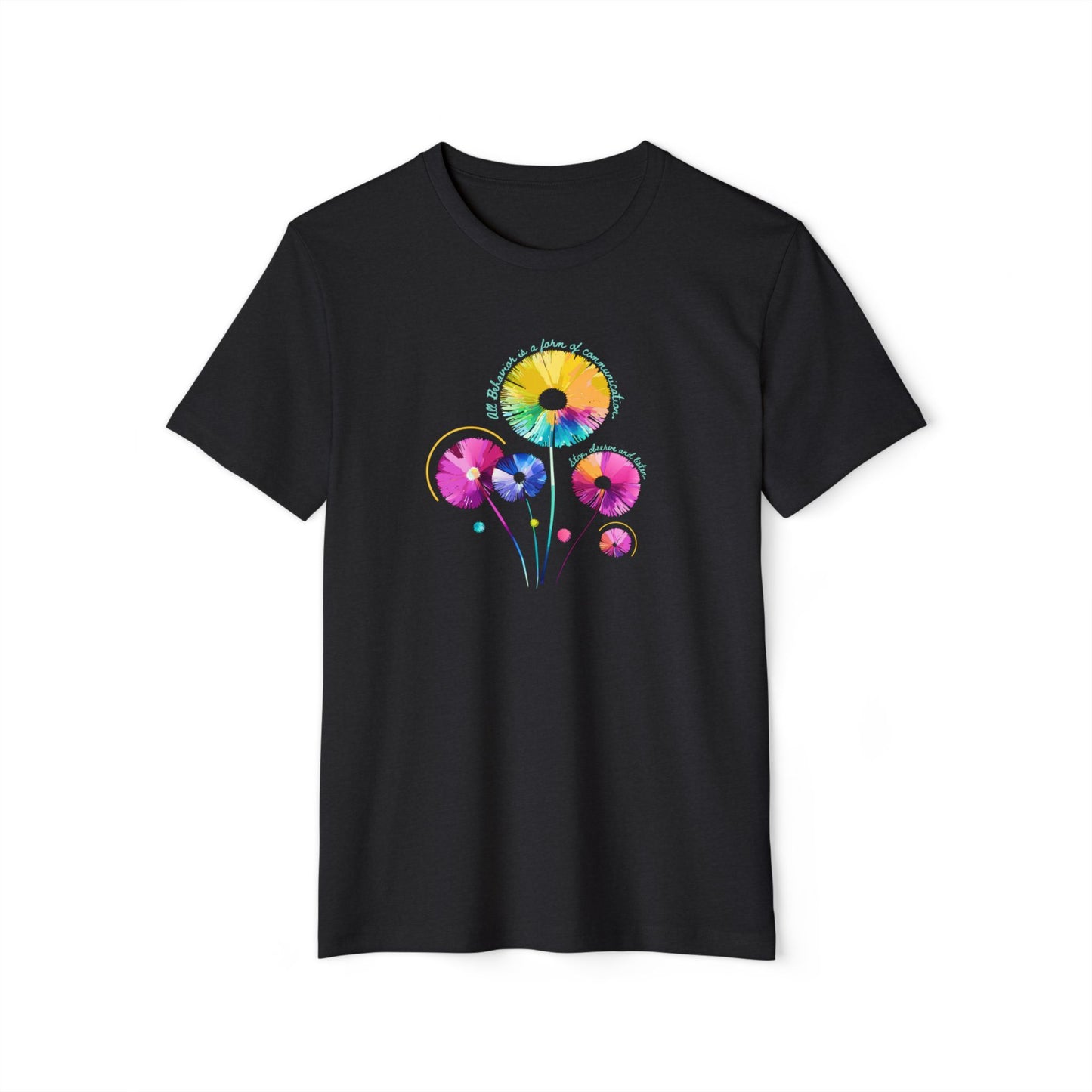 Sustainable Style: Communication Unisex Recycled Organic Tee - Custom Design Available