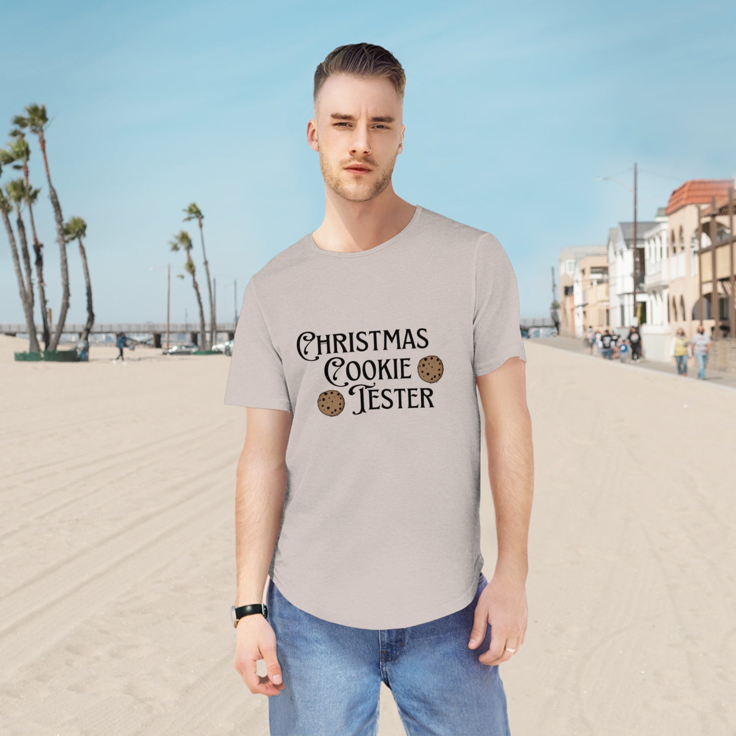 Christmas Cookie Tester Men's T-Shirt - Perfect Holiday Gift for Dad