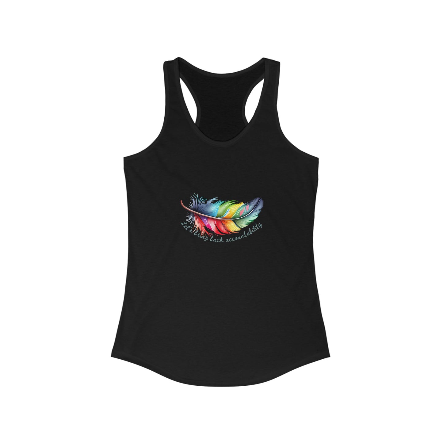 Empowering Feather Accountability Tank - Sporty Style with Comfort Fit