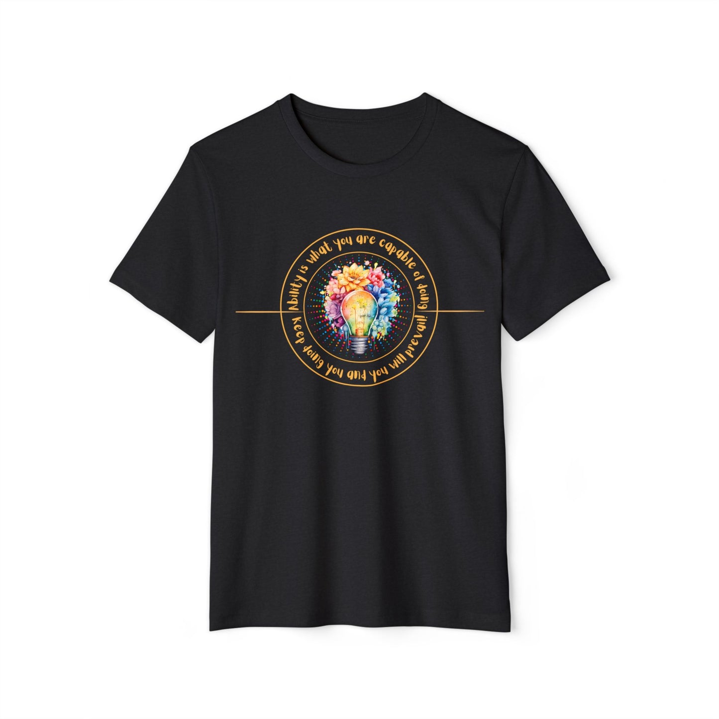 Sustainable Style: Ability is Capable Recycled Organic T-Shirt for All Genders