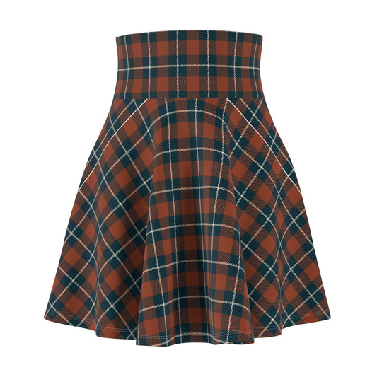 Elegant and Comfortable Maple Leaf Tartan Skater Skirt - Handcrafted by Croi Gorm LLC