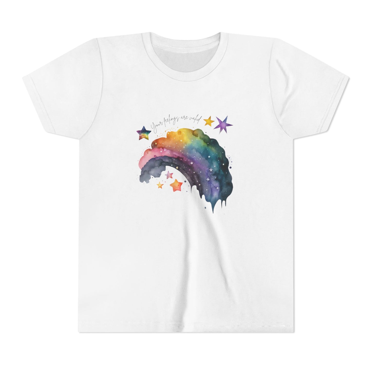 Valid Feelings Rainbow Empowering Youth Short Sleeve Tee