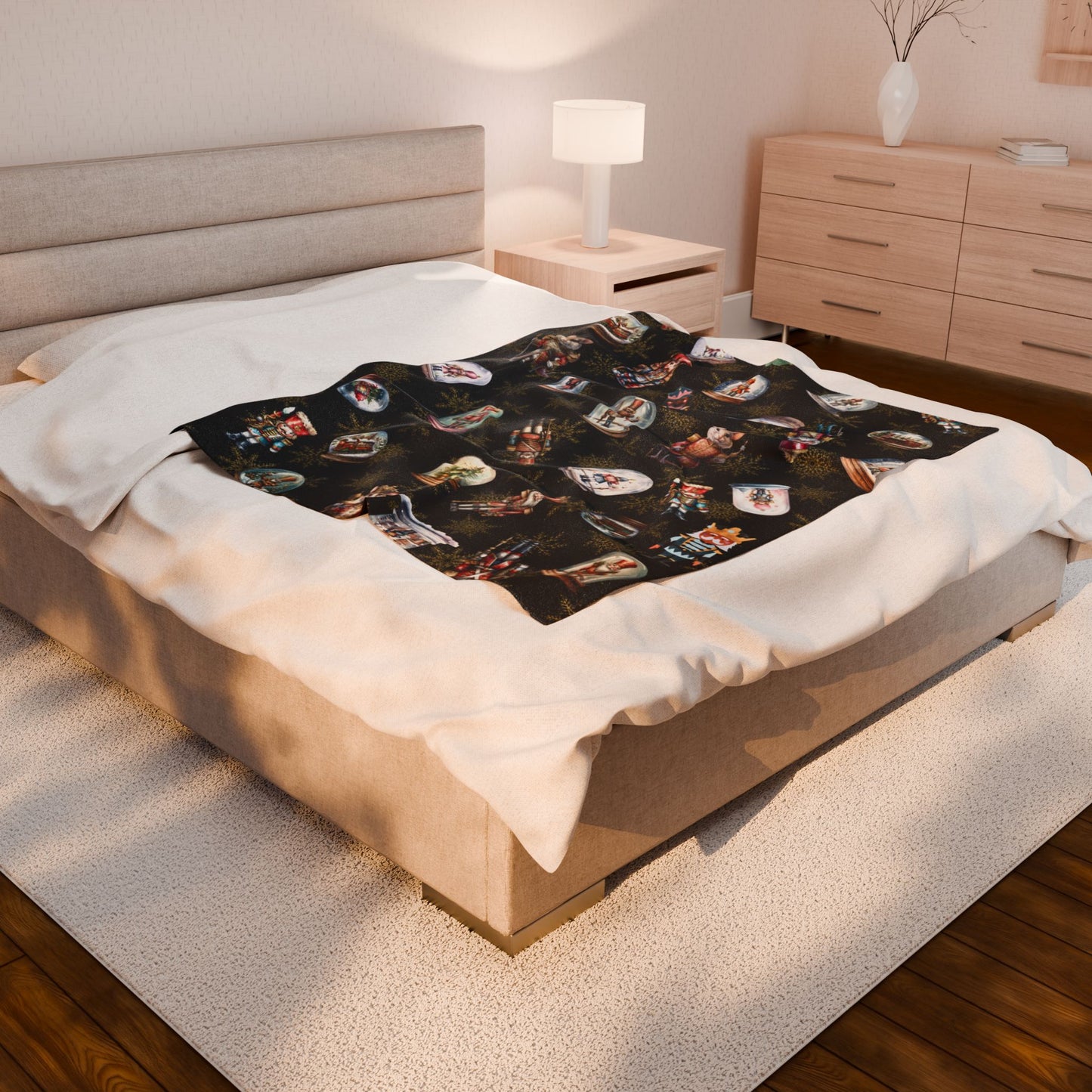 Premium Quality Boys Velveteen Snowglobe Blanket | Perfect Gift for Friends and Family | Choose from 3 Sizes