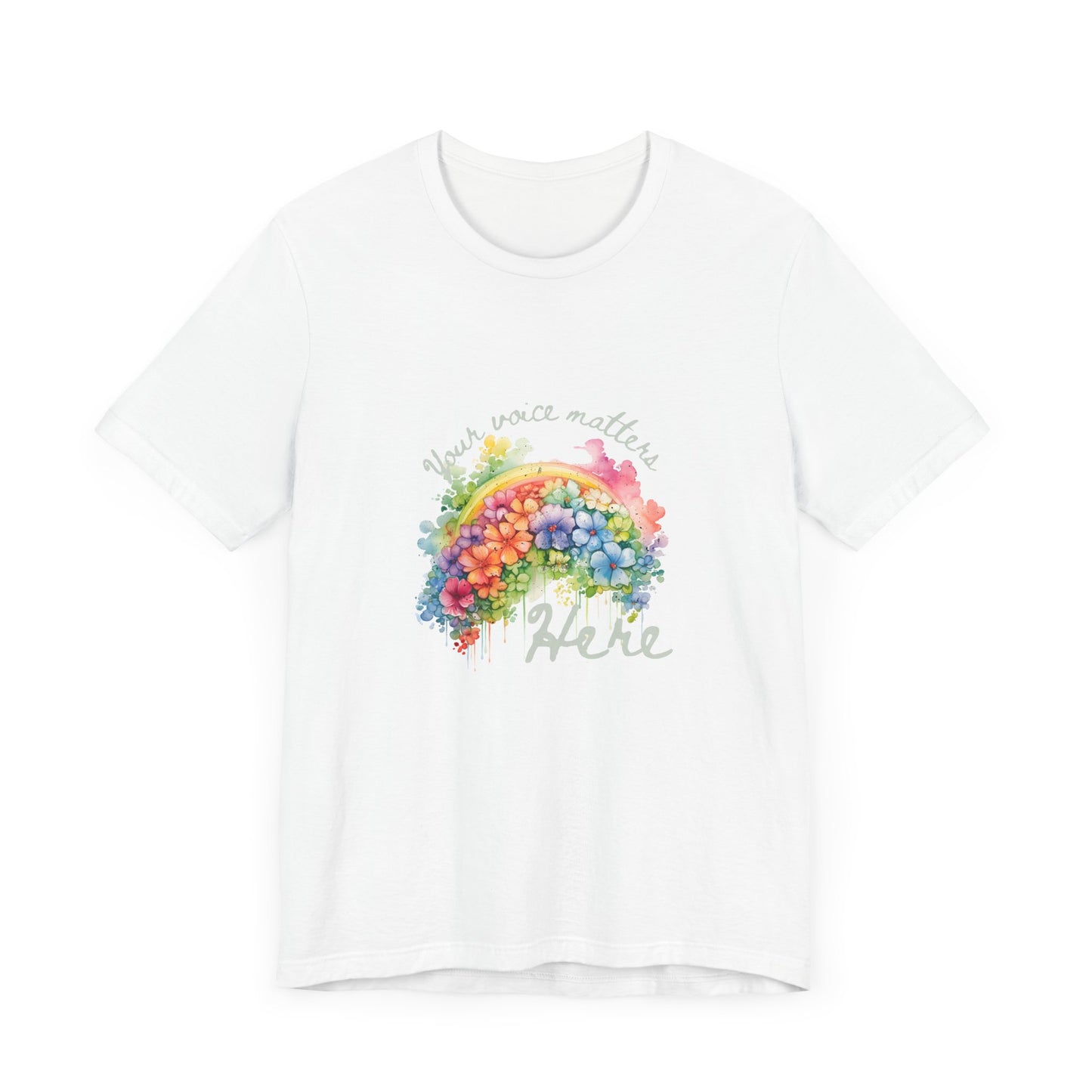Rainbow Freedom of Speech Unisex Tee - Inspire Your Voice in Style
