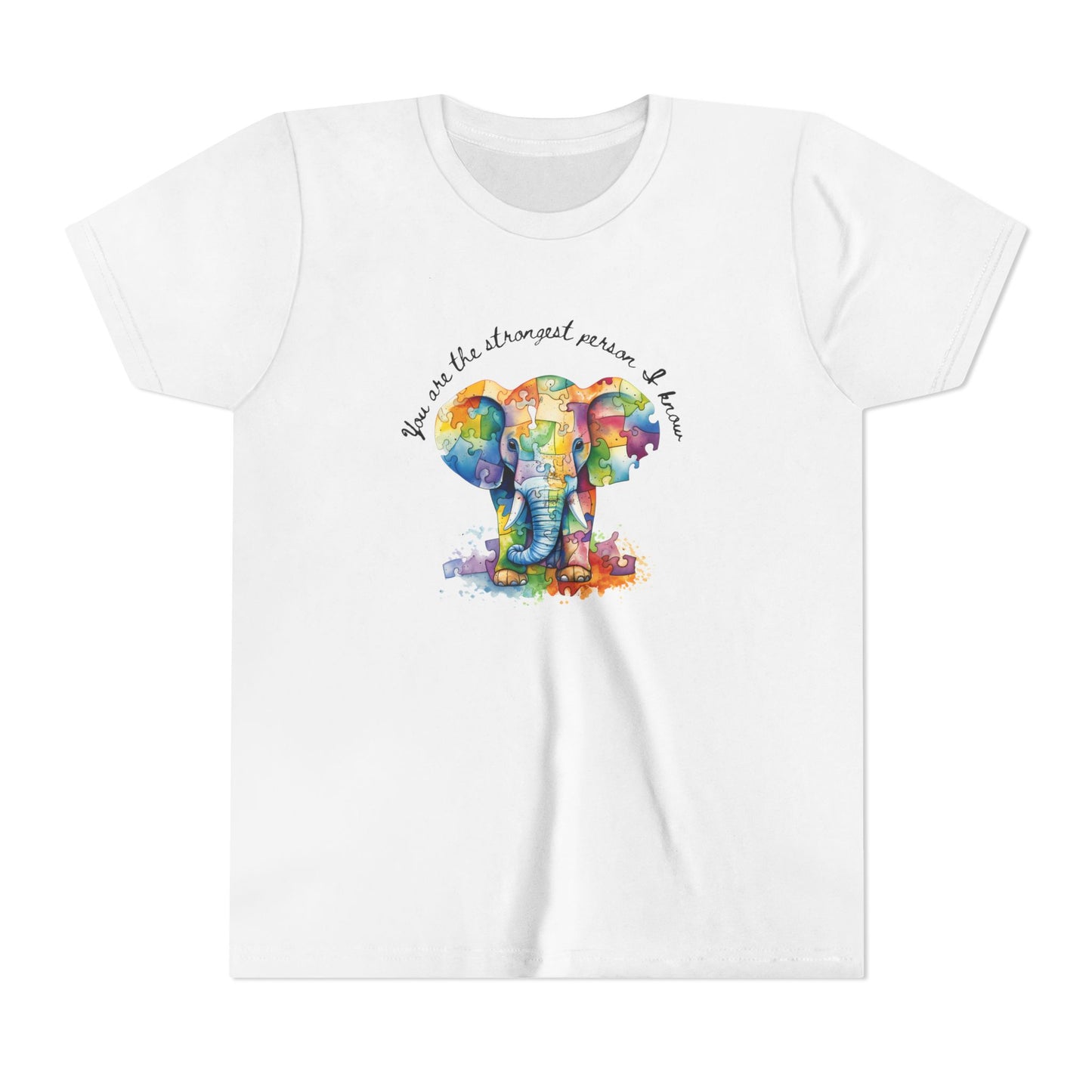 Empower Your Kids with Our Strong Elephant Youth Short Sleeve Tee!