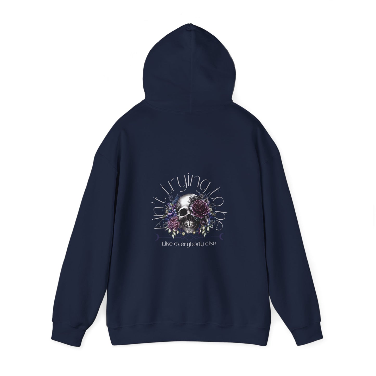 Make a statement with our Aint Trying Unisex Heavy Blend™ Hooded Sweatshirt in various colors