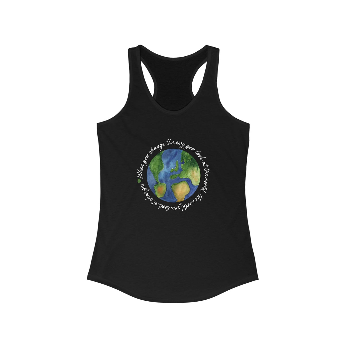 Eco-Friendly Earth Day Tank - Women's Lightweight Racerback for Active Living