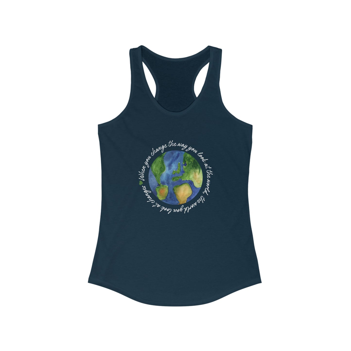 Eco-Friendly Earth Day Tank - Women's Lightweight Racerback for Active Living
