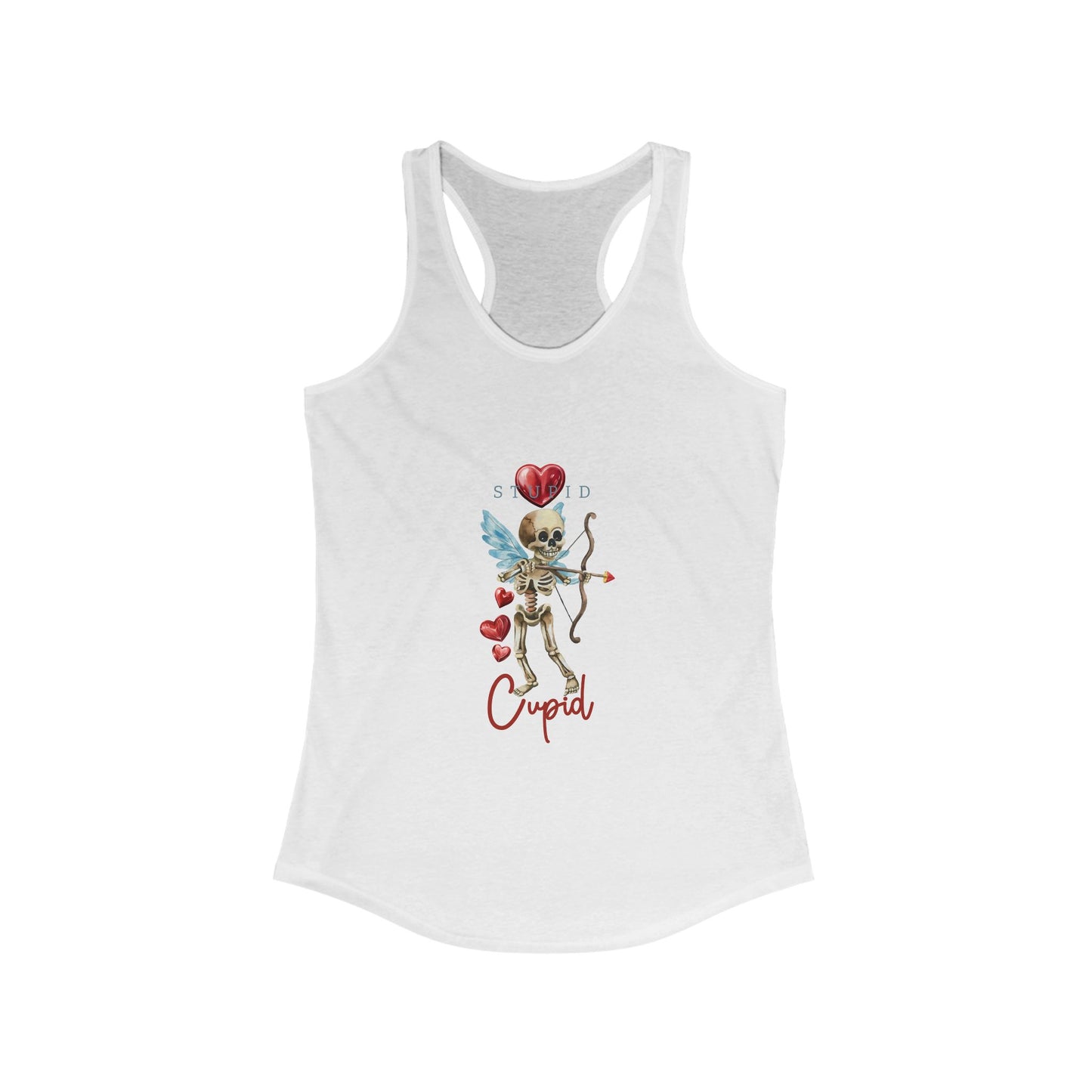 Stylish Anti-Valentine's Day Tank - Women's Racerback Shirt for Rebels