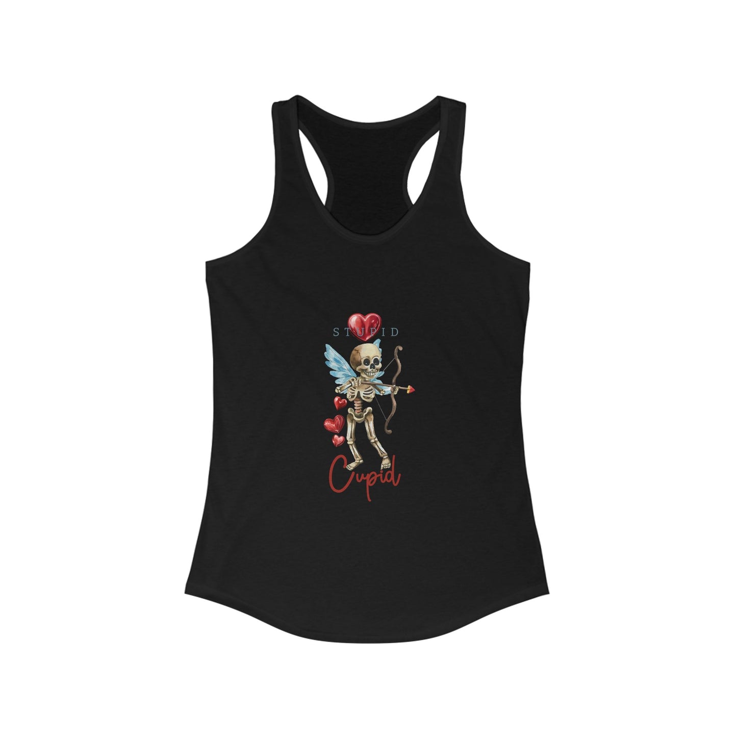 Stylish Anti-Valentine's Day Tank - Women's Racerback Shirt for Rebels