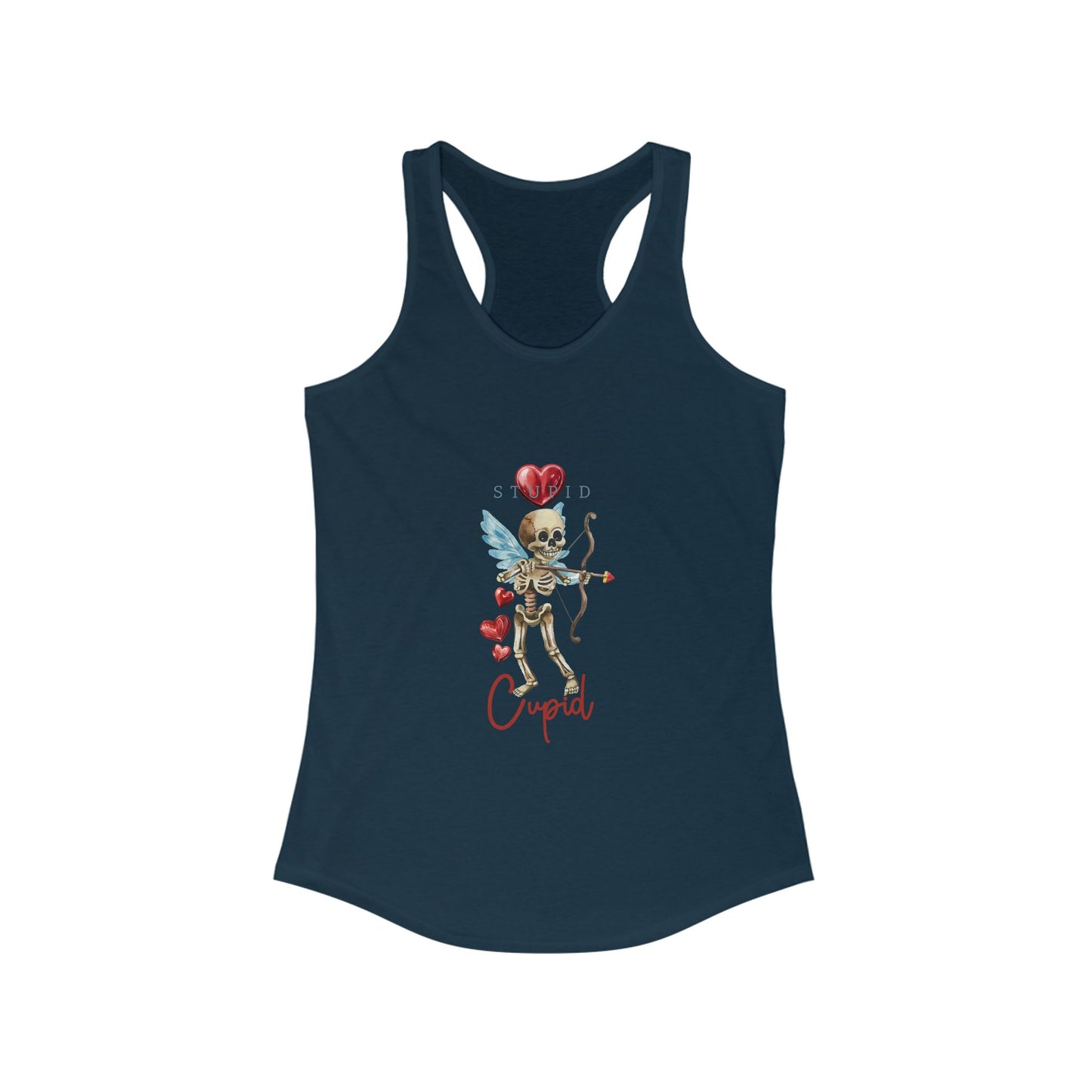 Stylish Anti-Valentine's Day Tank - Women's Racerback Shirt for Rebels