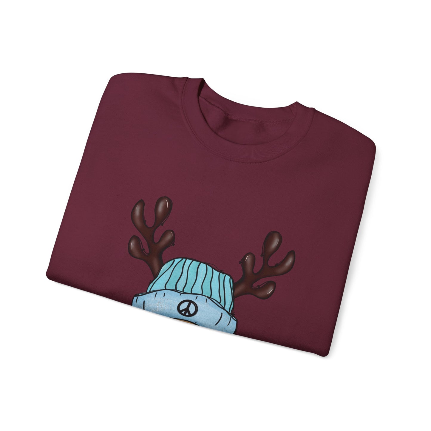 Oh Deer, It's Christmas Already! Unisex Heavy Blend Crewneck Sweatshirt - Cozy Holiday Comfort
