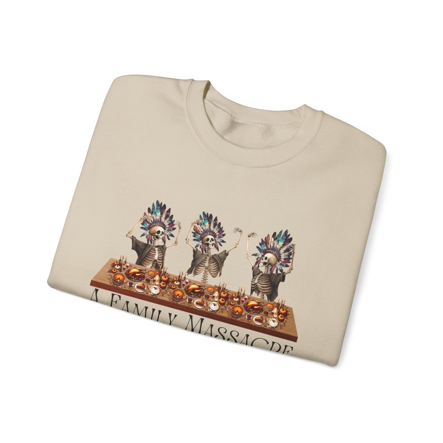 Ethically Made & Durable Unisex Crewneck Sweatshirt | Family Massacre Design
