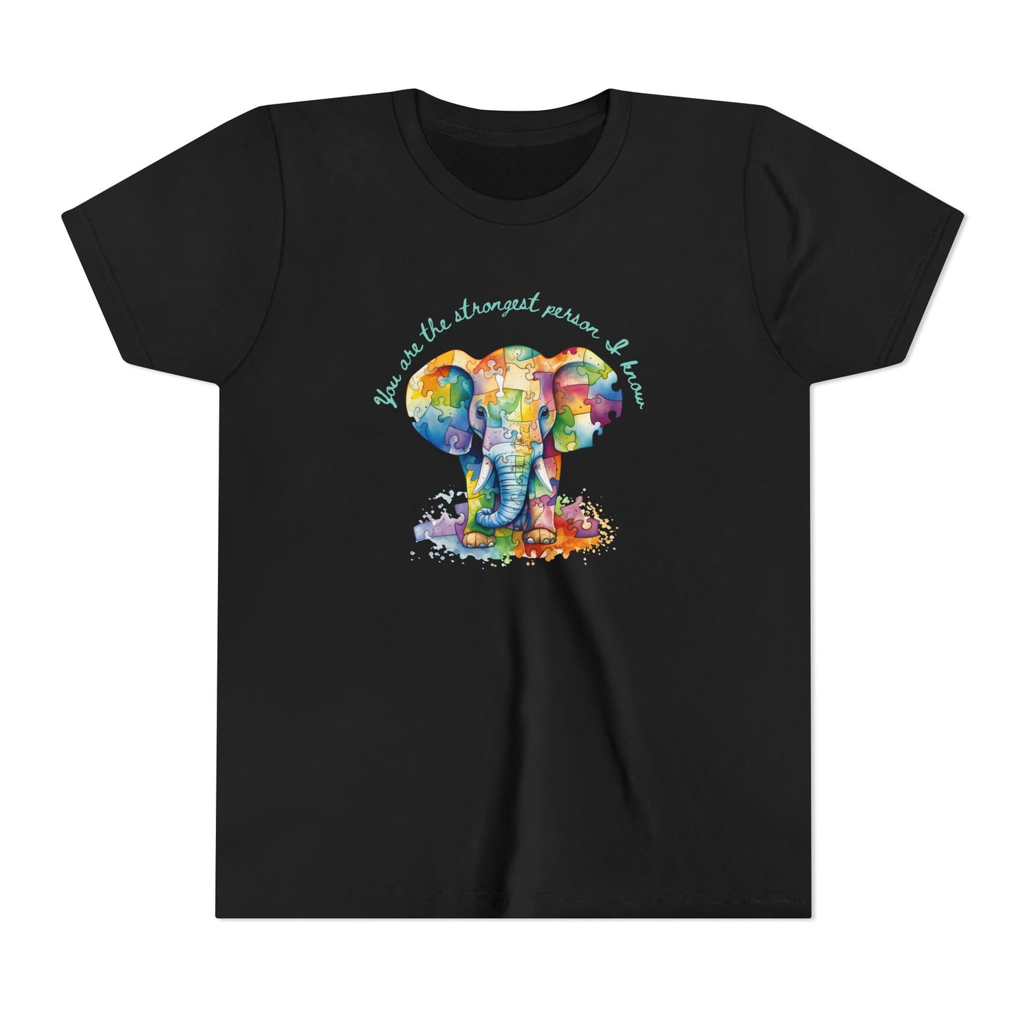 Empower Your Kids with Our Strong Elephant Youth Short Sleeve Tee!