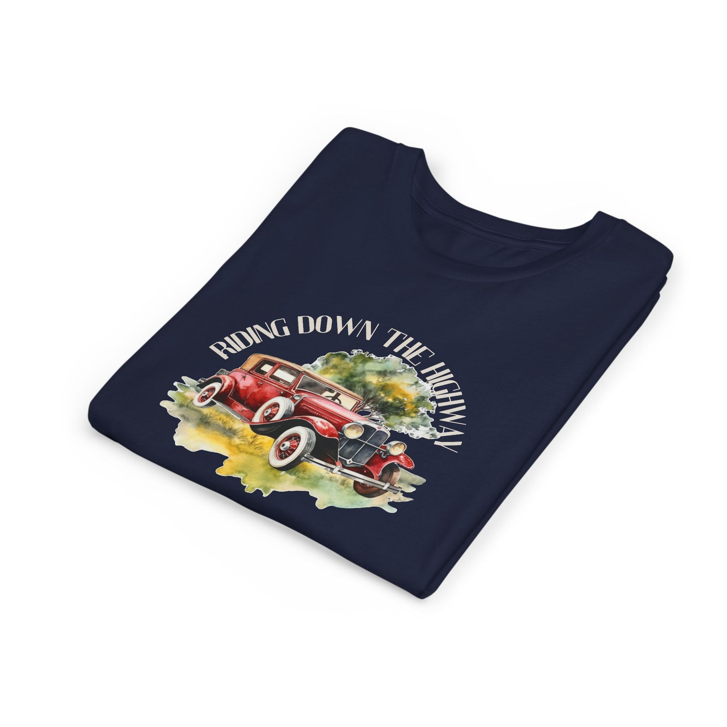 Adventure Awaits: Classic Car Youth Short Sleeve Tee
