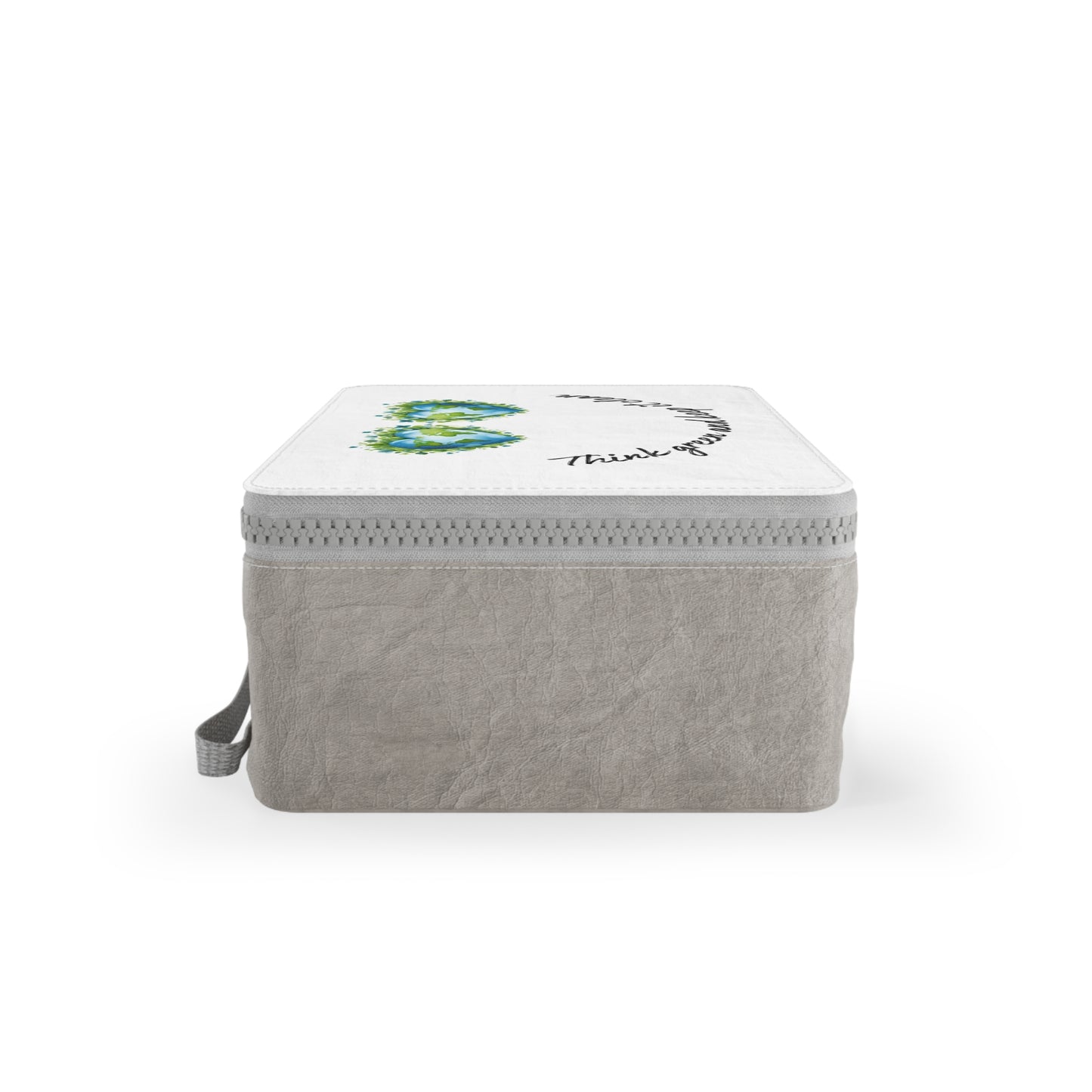 Zipper Closure Paper Lunch Bag with Carrying Strap | Earth-Friendly Lunch Tote