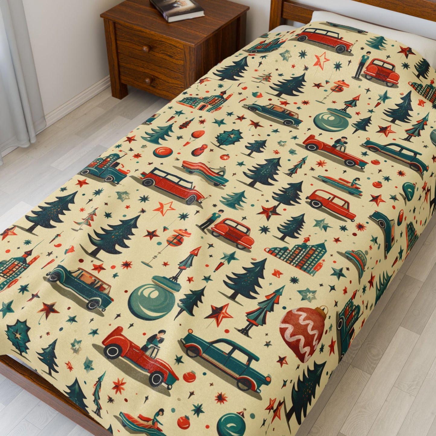 Luxuriously Soft Vintage Vehicle Plush Blanket - Perfect Gift for Friends and Family