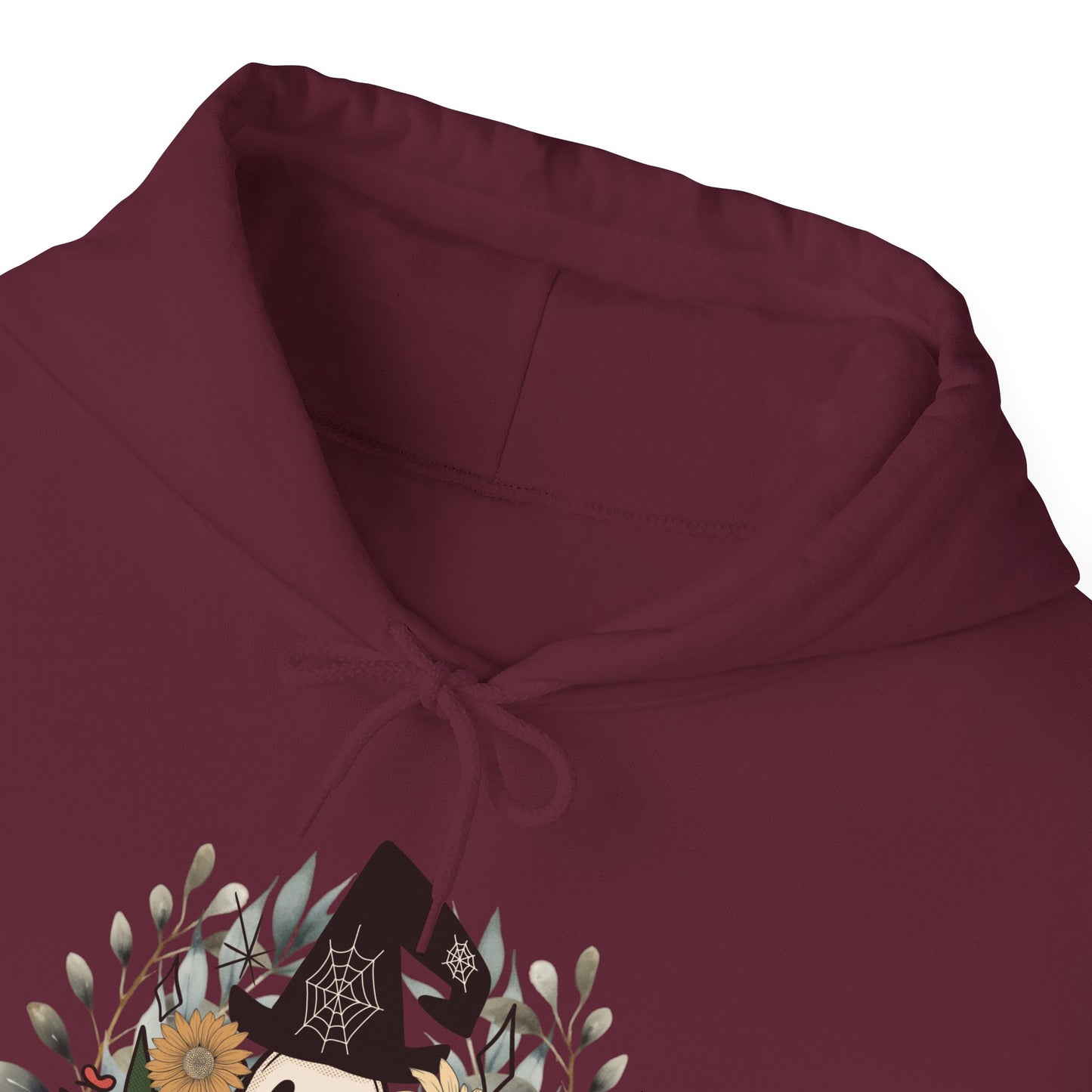 Stay Warm in Style with the Retro Ghost Unisex Heavy Blend™ Hooded Sweatshirt