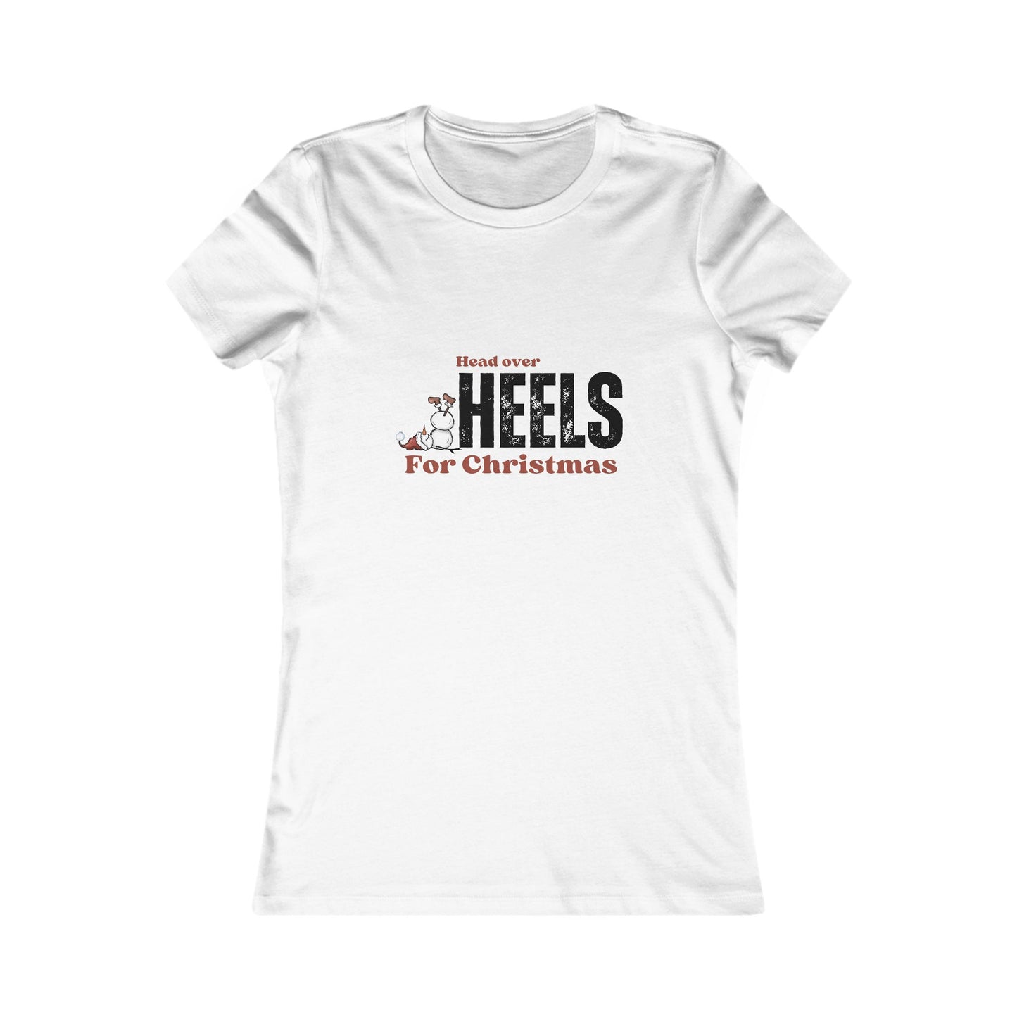 Feel the Holiday Magic: Slim Fit Christmas Tee for Women