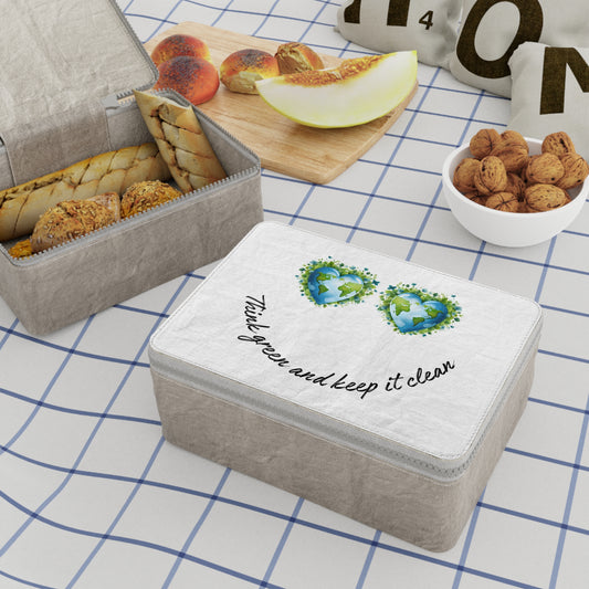 Zipper Closure Paper Lunch Bag with Carrying Strap | Earth-Friendly Lunch Tote