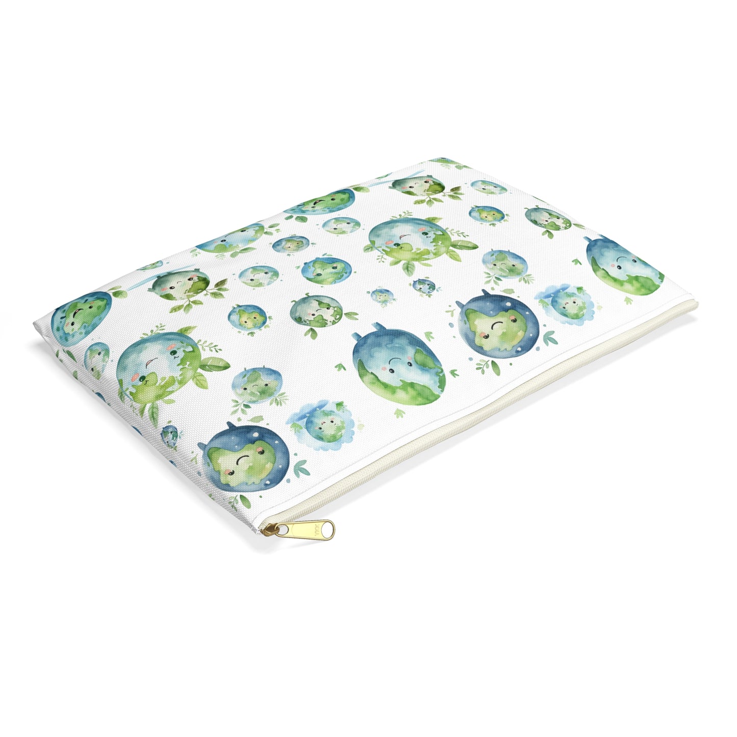 Save the Earth Accessory Pouch in Various Sizes | Earth Day Gift | Sustainable Zipper Bag