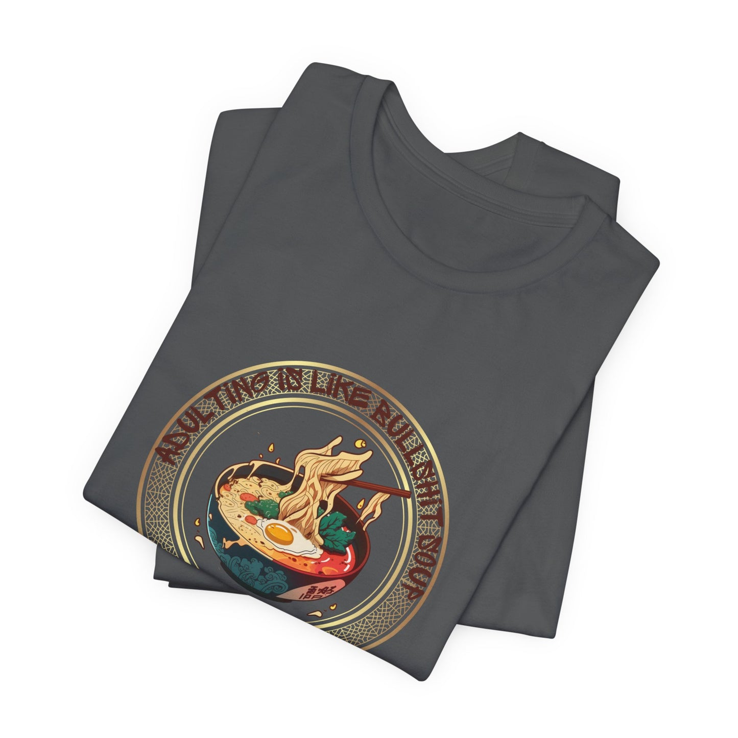Anime Ramen Sushi Tee | Unisex Soft Cotton Shirt for Anime Fans | Lightweight & Breathable