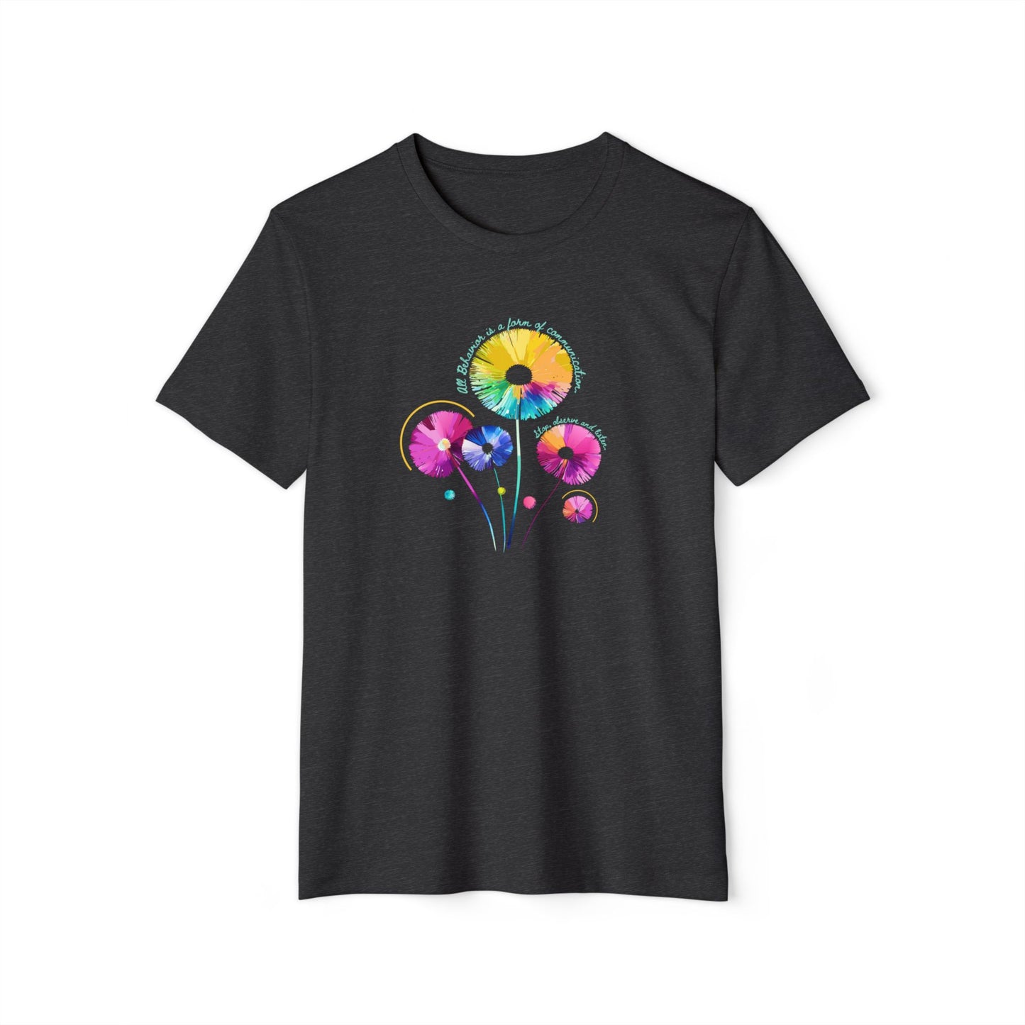 Sustainable Style: Communication Unisex Recycled Organic Tee - Custom Design Available