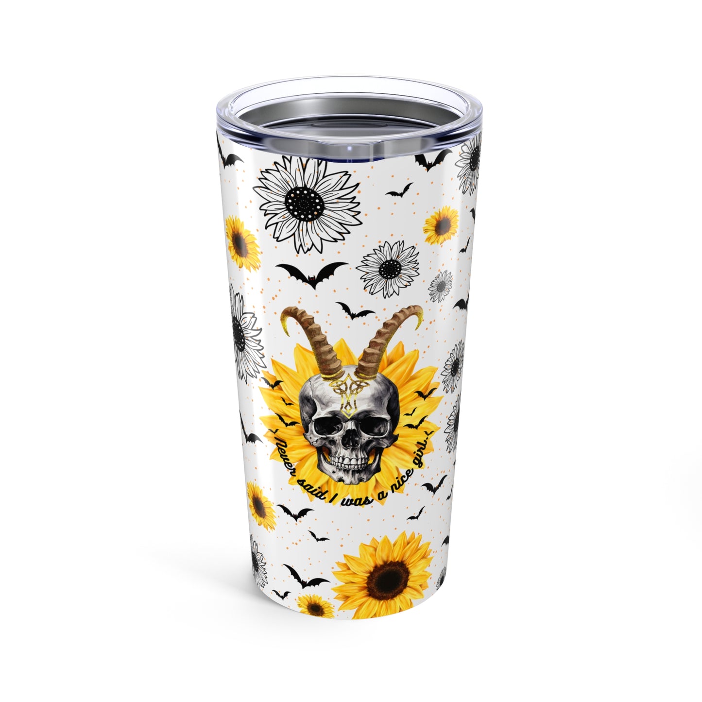 Witty Country Chic: Never Said I Was a Nice Girl Tumbler 20oz - Vacuum-Insulated Stainless Steel