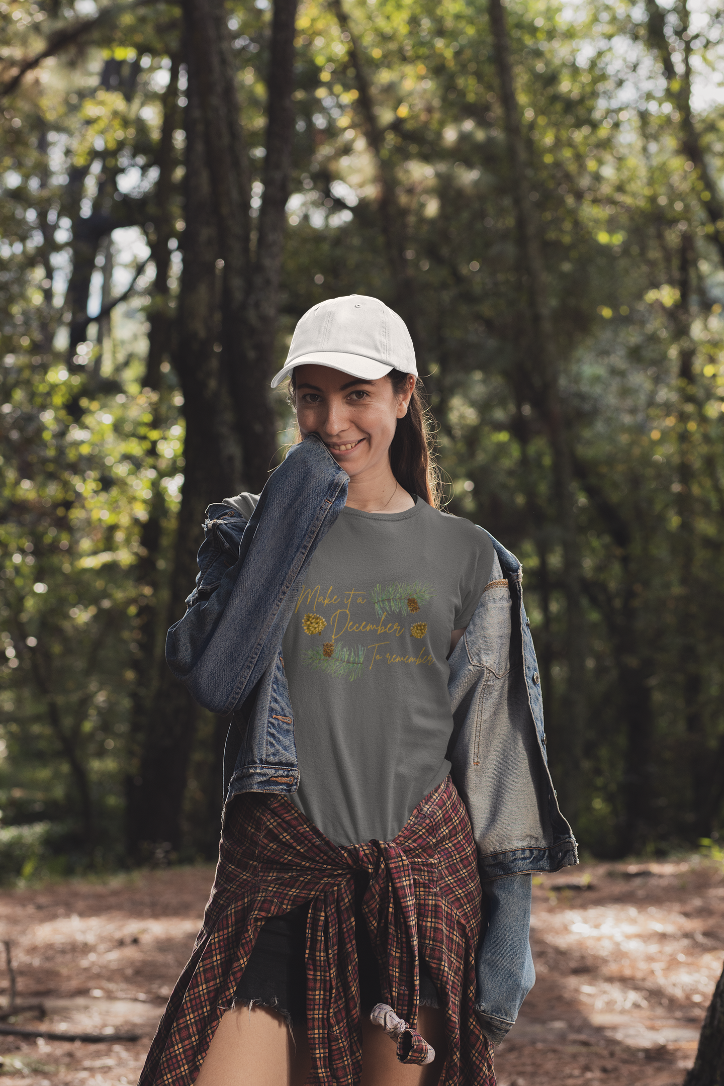 December Delight Unisex Tee | Christmas Tree Sprigs | 100% Cotton Lightweight Fabric