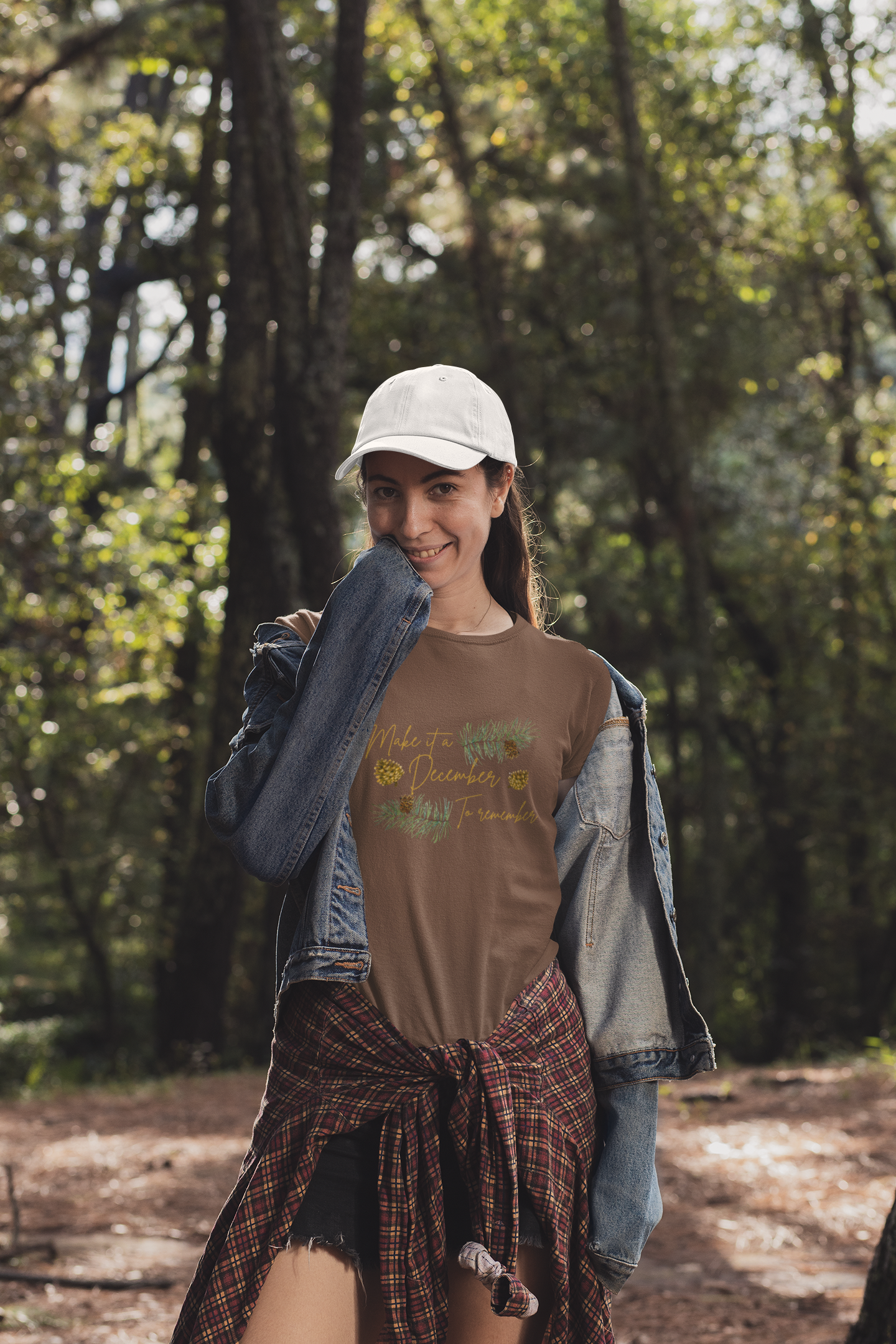 December Delight Unisex Tee | Christmas Tree Sprigs | 100% Cotton Lightweight Fabric