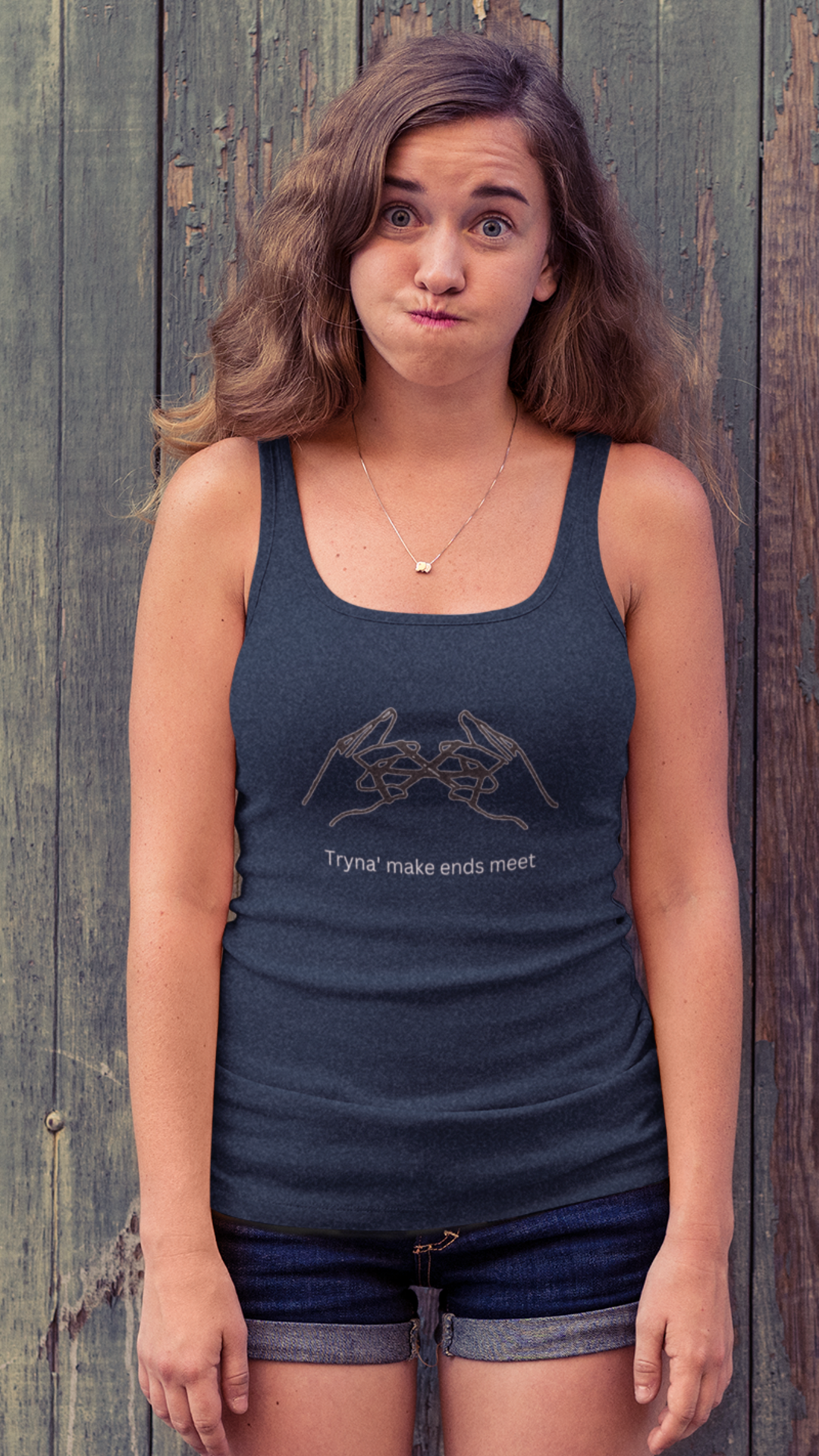 Whimsical Cat's Cradle Racerback Tank - Lightweight and Fun