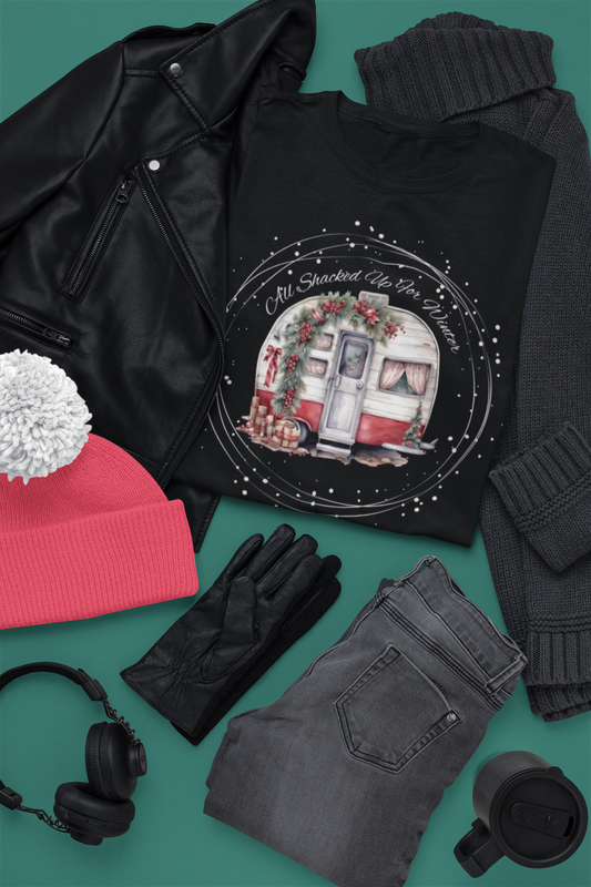 Cozy Campers' Christmas Tee | Soft Cotton T-Shirt | Unique Holiday Gift