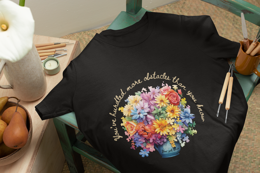 Colorful Flowers Empowerment Message | Bella Canvas Unisex Jersey Tee