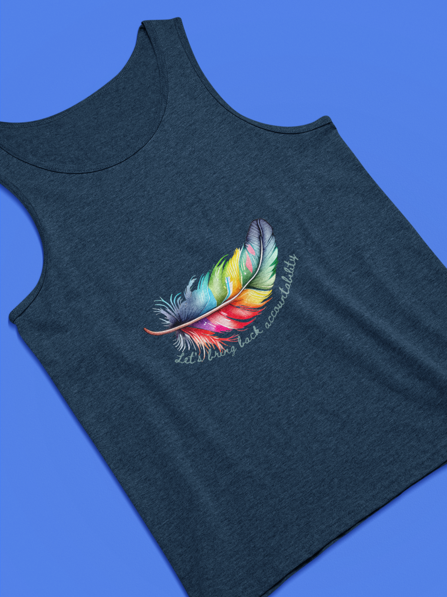 Empowering Feather Accountability Tank - Sporty Style with Comfort Fit