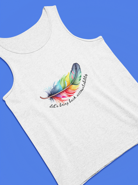 Empowering Feather Accountability Tank - Sporty Style with Comfort Fit